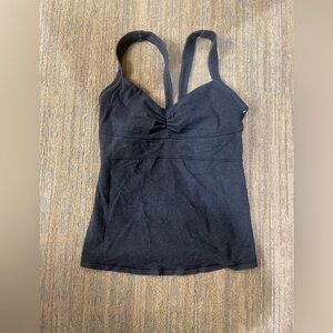 Grey Women's lululemon Tank Top with Built-In Shelf Bra